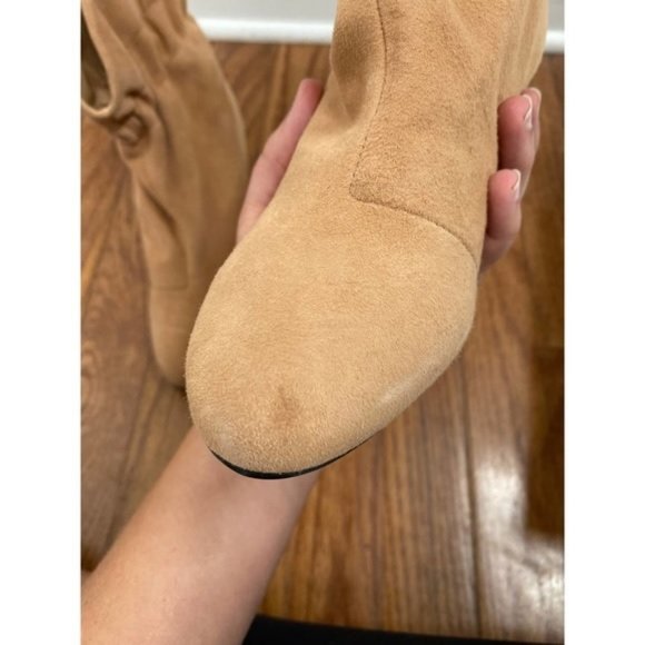 Schutz Catarine Suede Tan Western Fall Booties Women's Size: 6 NWB - Picture 7 of 11
